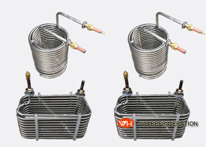 Industrial Stainless Steel Tube Coil Heat Exchanger For Water Chiller / Water Tank