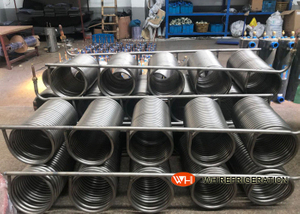 Immersion Coil Type Tube Heat Exchanger Seamless Stainless Steel Material