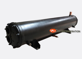 ISO Certification Water Cooled Type Shell And Tube Condenser For Air Conditioning Unit