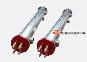 Stainless Steel Shell And Tube Heat Exchanger / Horizontal Tube Evaporator For Water Chiller