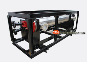 Shell And Tube Stainless Steel Heat Exchangers Refrigerator Evaporator For Water Cooled