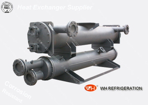 Water Chiller Wastewater Heat Exchanger Shell And Tube Type For Cooling / Heating