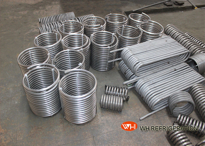 Titanium Immersed Coil Type Heat Exchanger , Tube Coil Heat Exchanger CE ISO9001