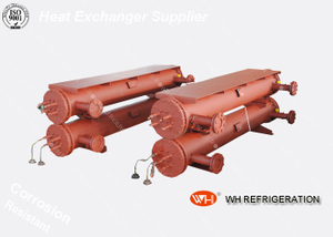 Marine Shell And Tube Type Heat Exchanger , R410A Water Cooled Condenser