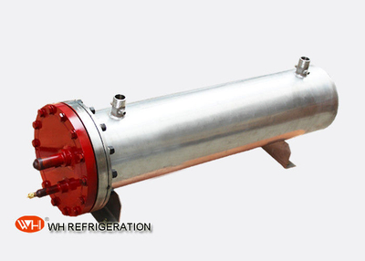 U Tube Shell And Tube Marine Heat Exchanger for Sea Water Chiller Titanium Heat Exchangers 60KW 