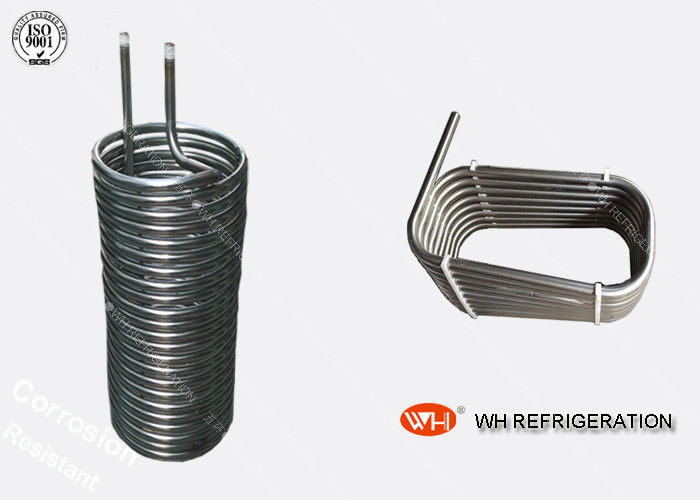 China Titanium Spiral Heat Exchanger Evaporator Coil Refrigeration Parts 12.7 Mm Tube Coil